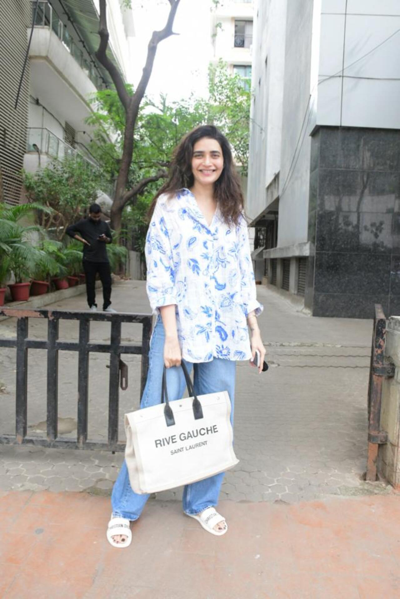 Karishma Tanna was seen in the city this afternoon